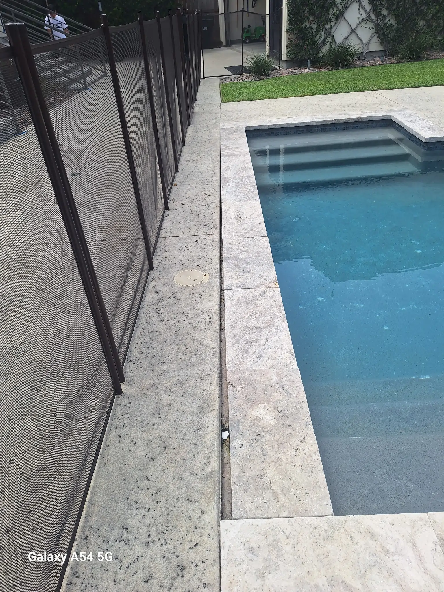 Indoor/Outdoor Grouting Before